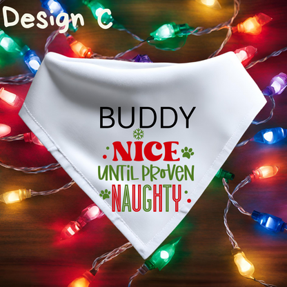 Christmas Dog Bandanas