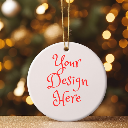 Glossy Round 2-Sided - Personalized Ornament