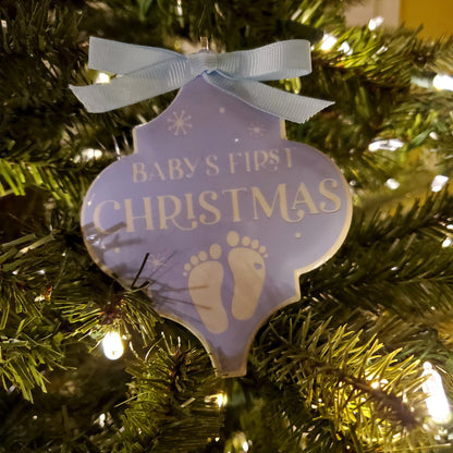 Arabesque Baby Christmas Ornaments