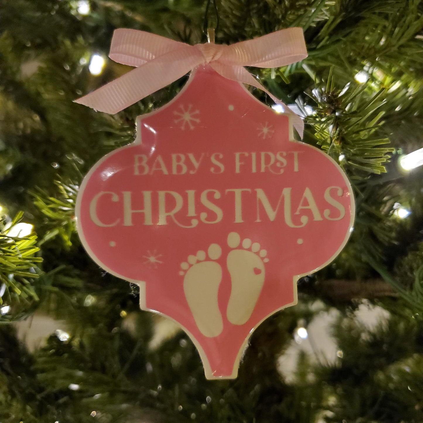 Arabesque Baby Christmas Ornaments