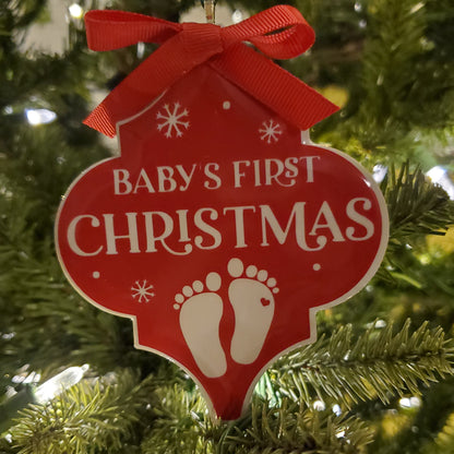 Arabesque Baby Christmas Ornaments