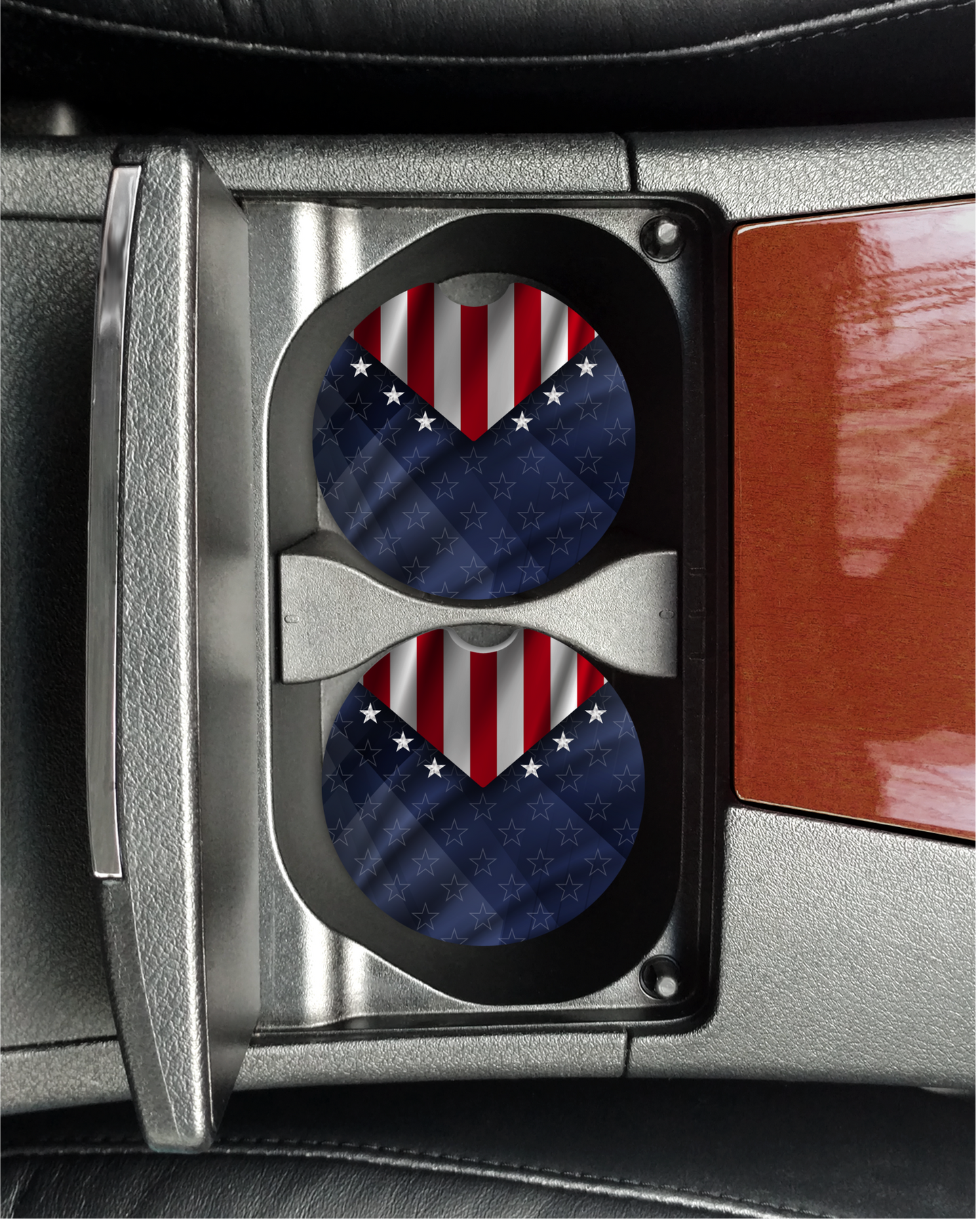 American Flag Car Coasters