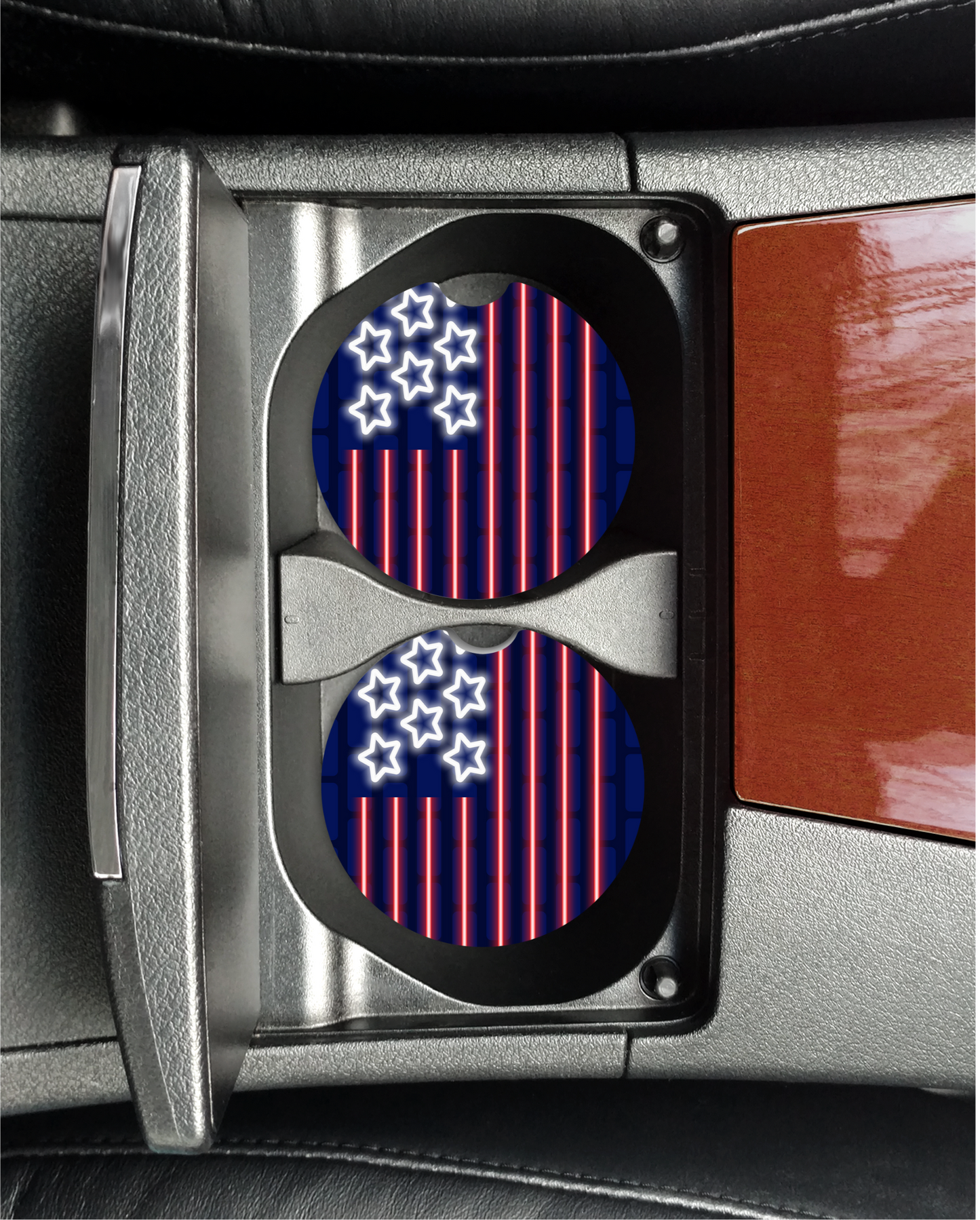 American Flag Car Coasters