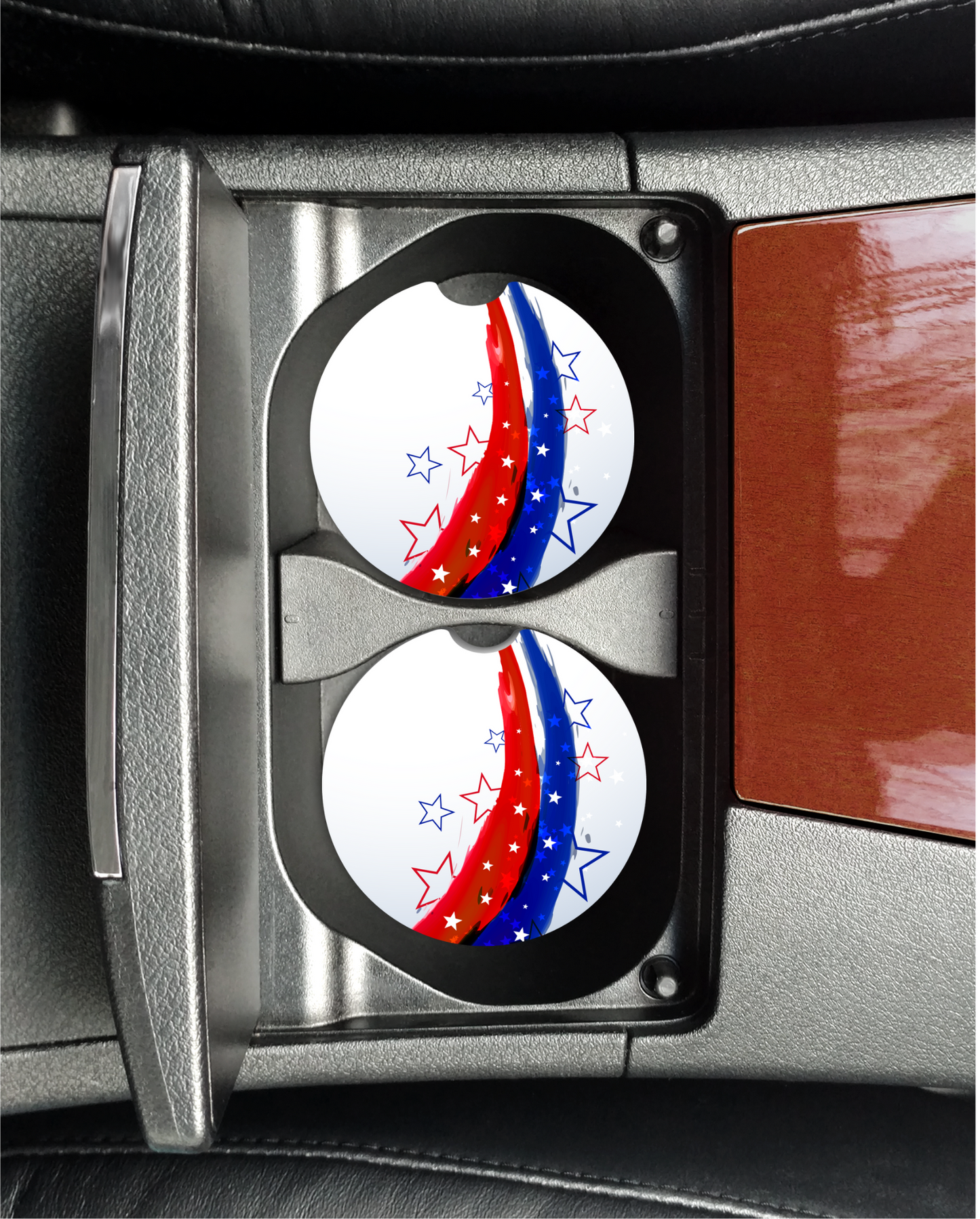 American Flag Car Coasters