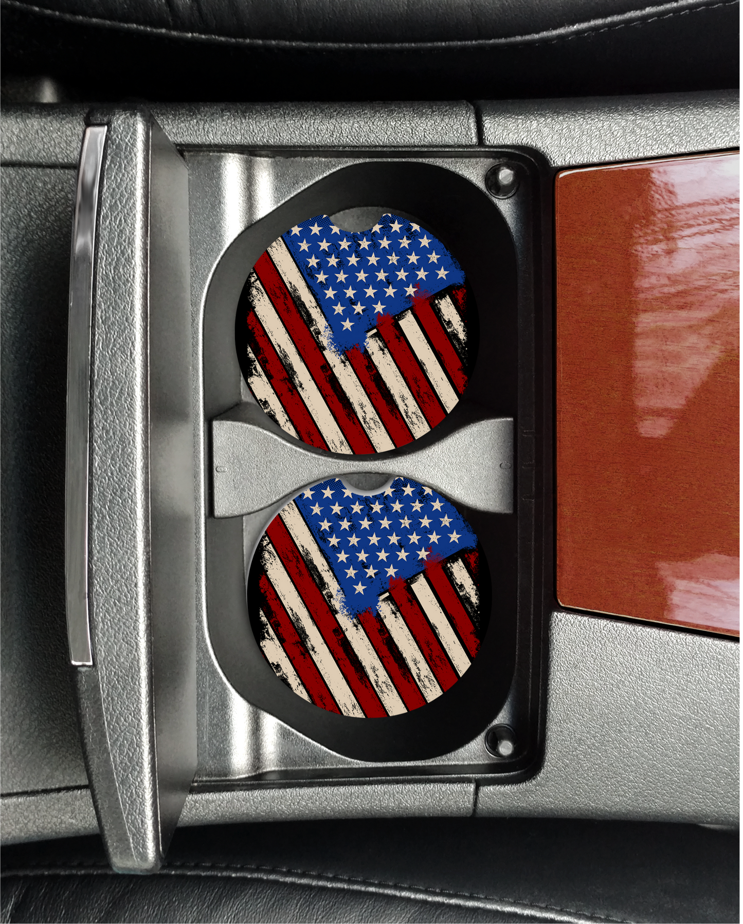 American Flag Car Coasters