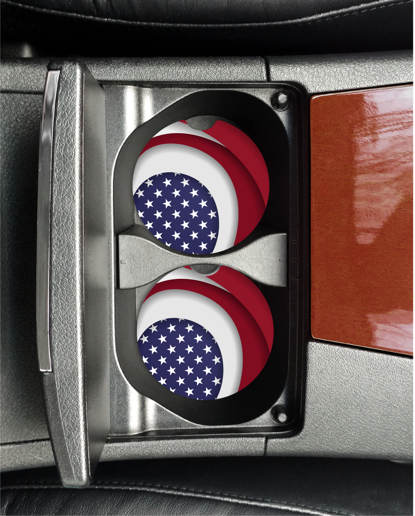 American Flag Car Coasters