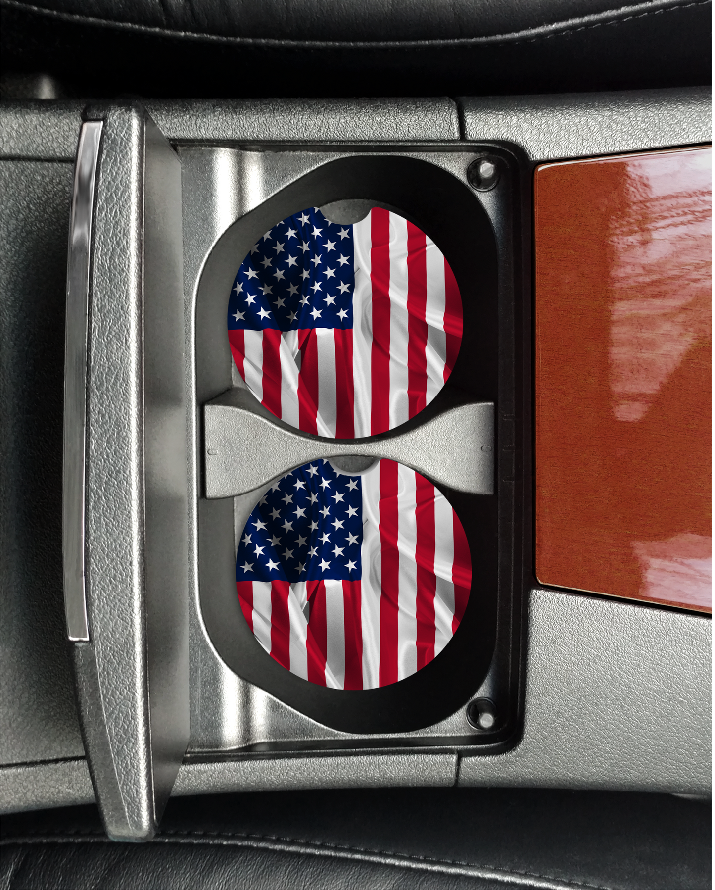 American Flag Car Coasters