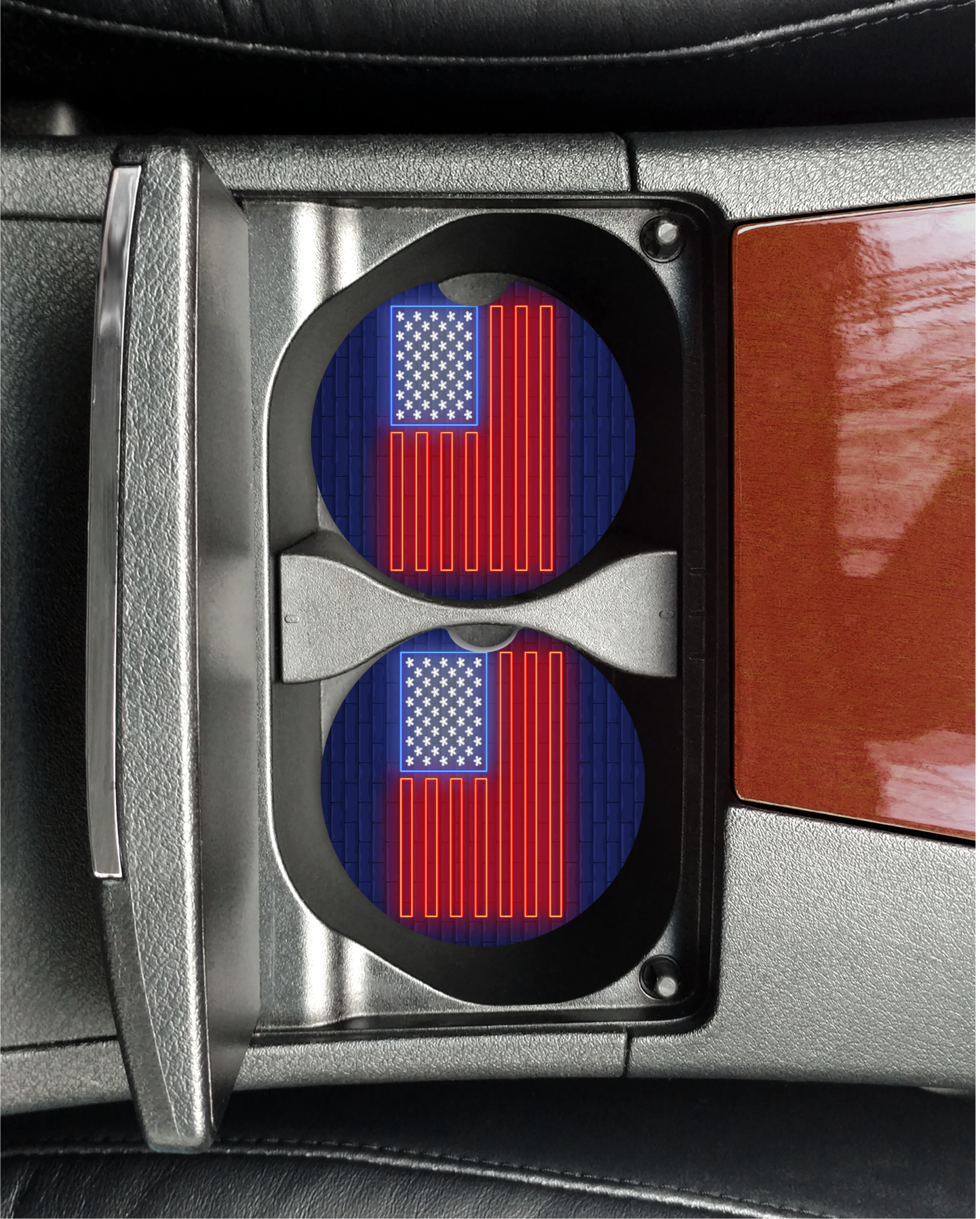 American Flag Car Coasters