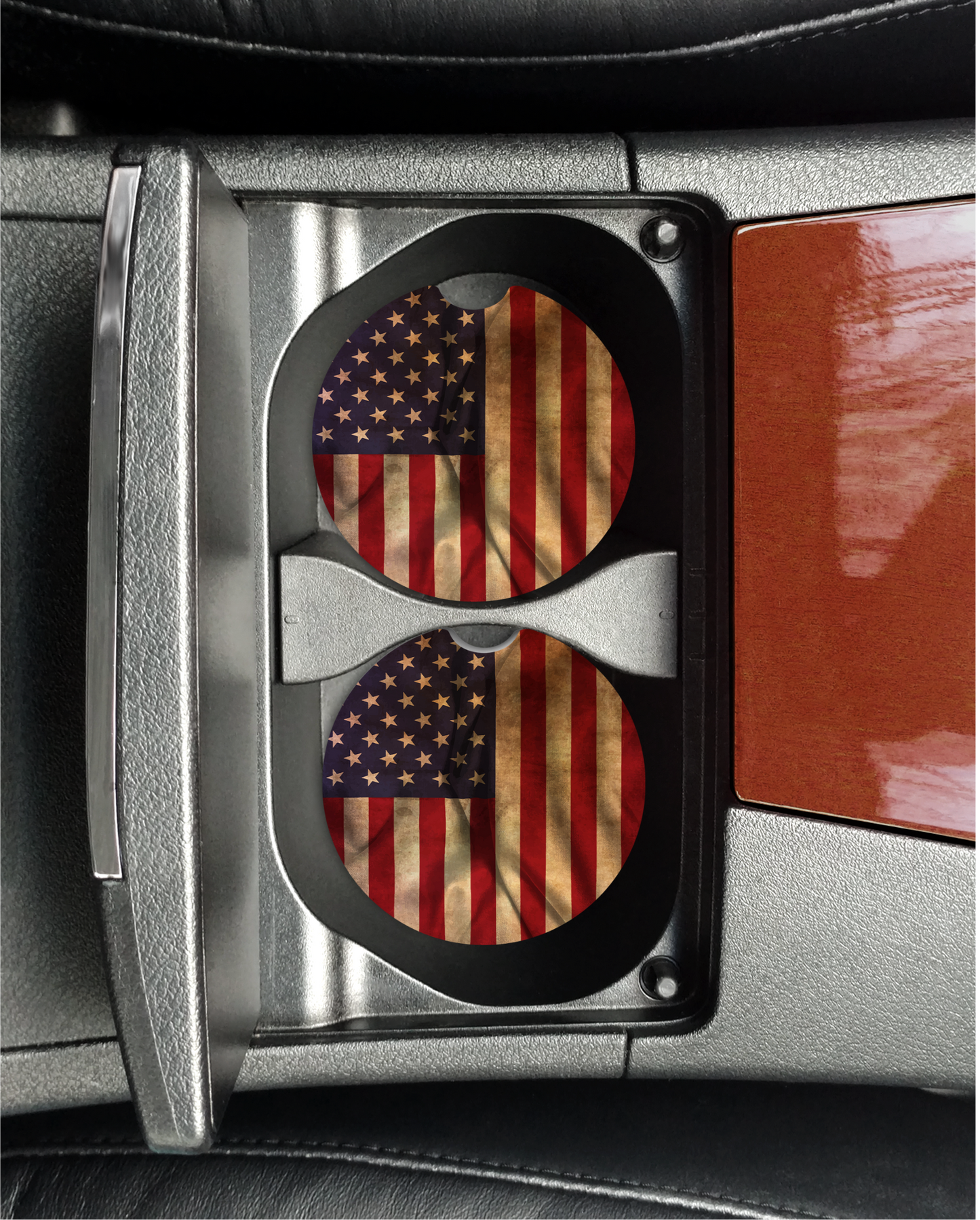 American Flag Car Coasters