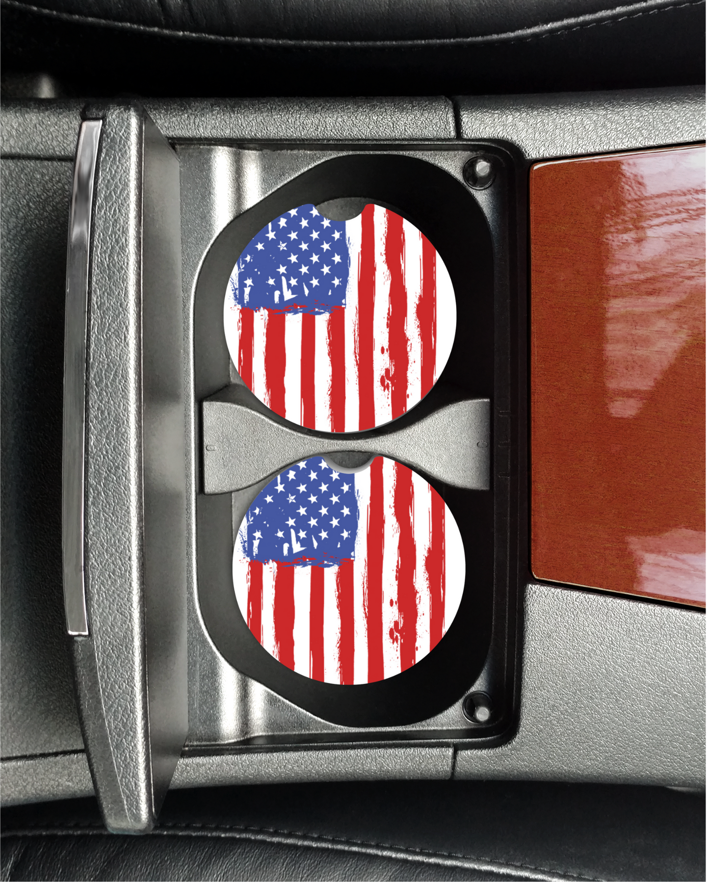 American Flag Car Coasters