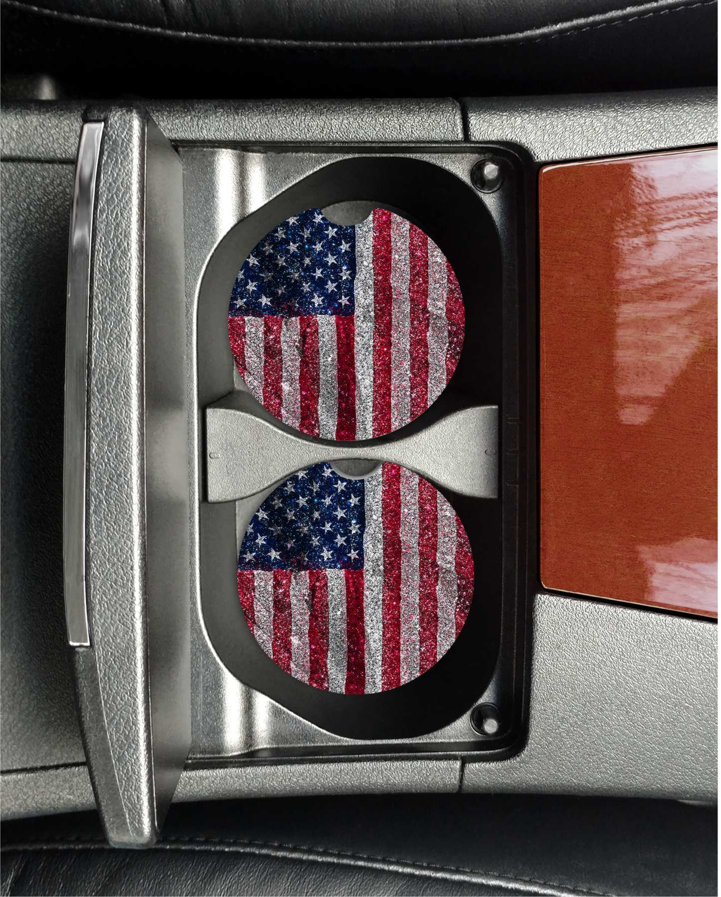 American Flag Car Coasters