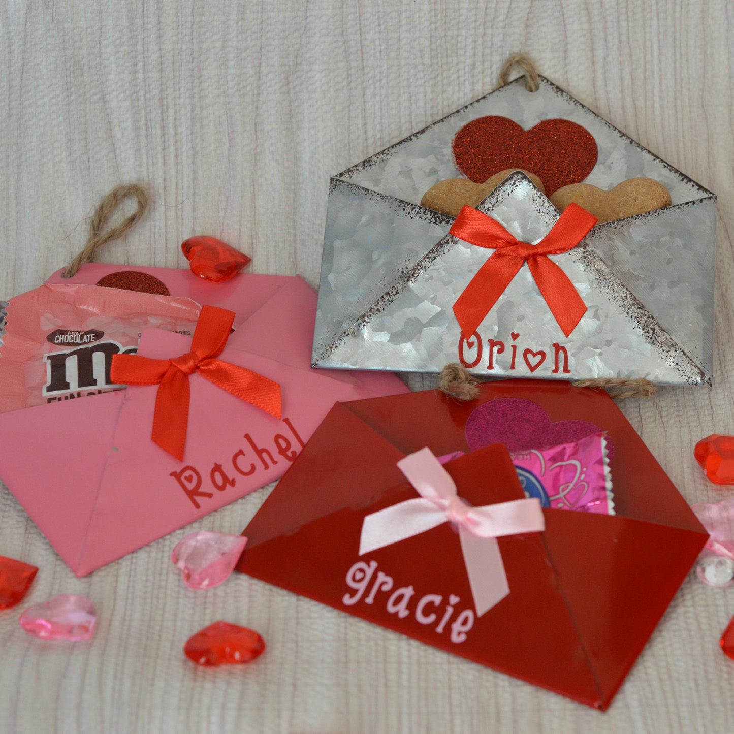 Valentine's Day Personalized Metal Envelopes