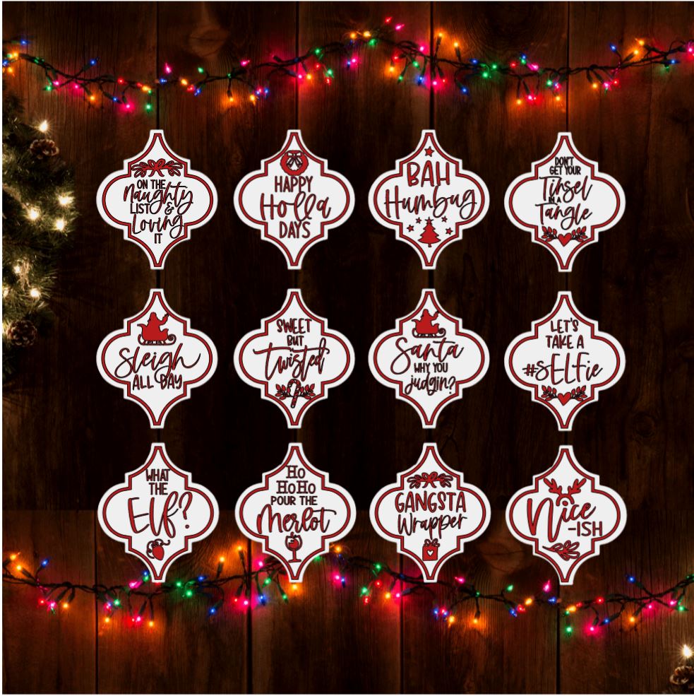 Arabesque Humorous Christmas Ornaments