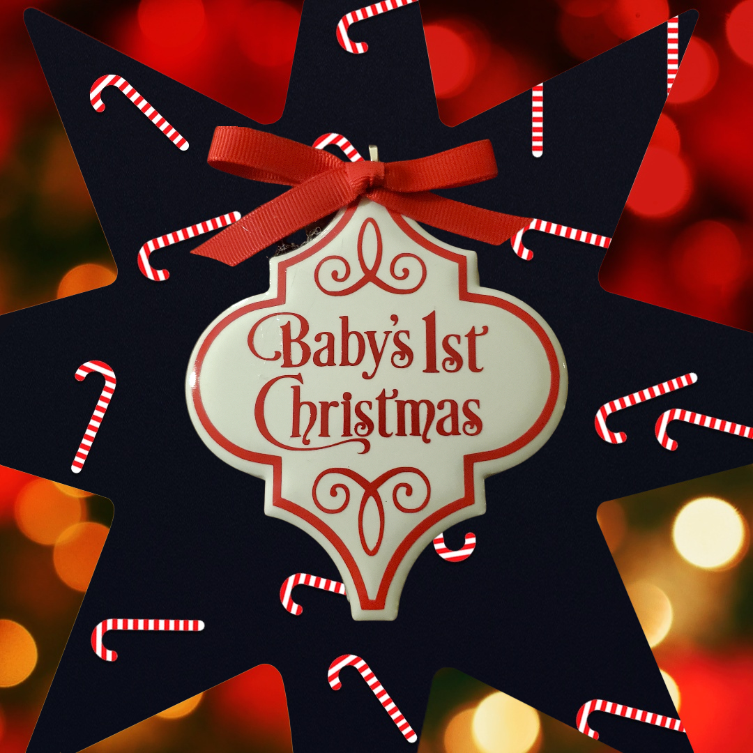 Arabesque Baby Christmas Ornaments