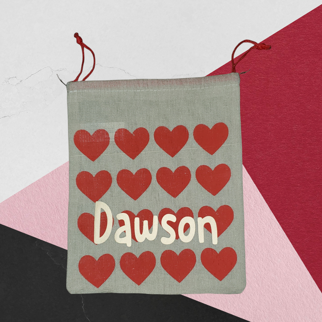 Valentine's Day Personalized Heart Gift/Treat Bags