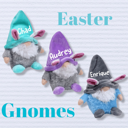 Personalized Easter Gnome Plush