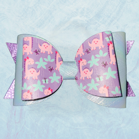 Pink Dinosaur Bow