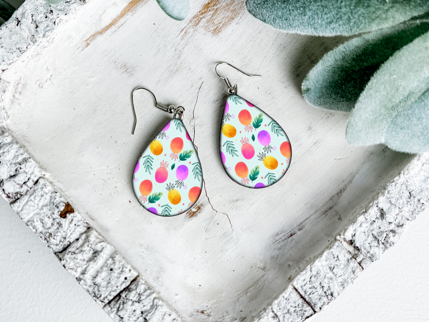 Summer Fun Teardrop Dangle Earrings