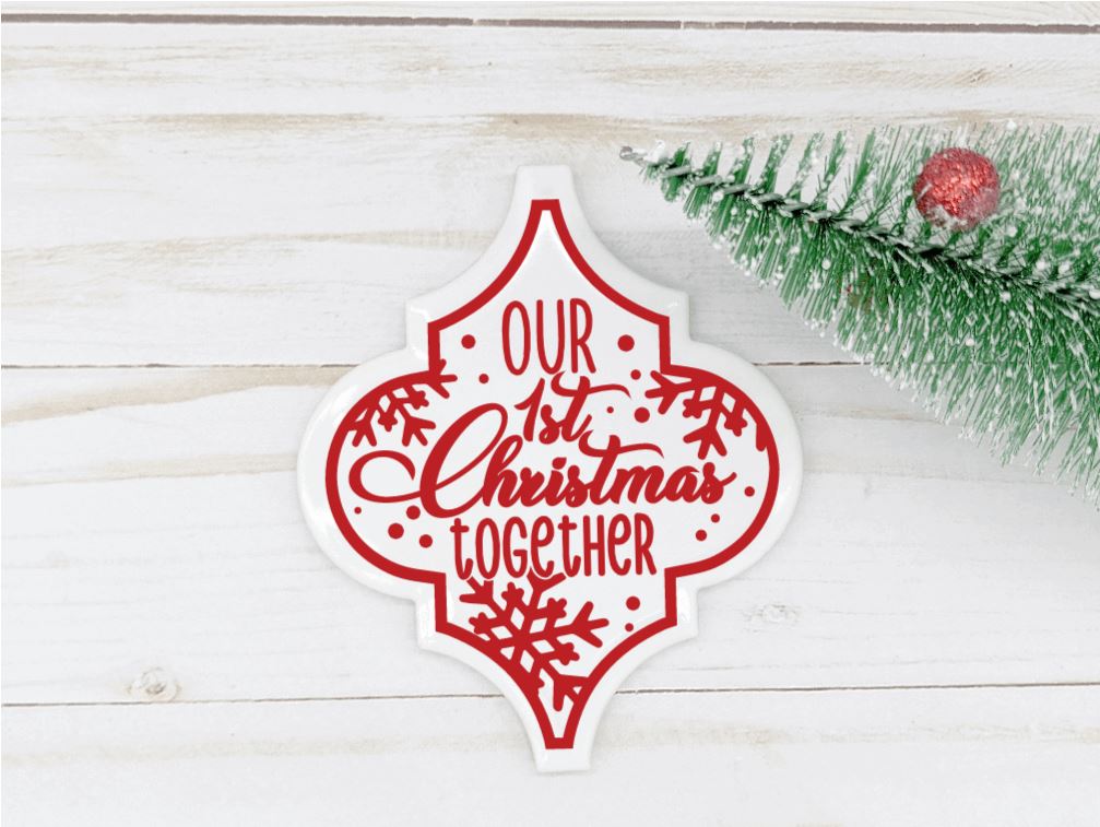 Arabesque First Christmas Together Ornaments