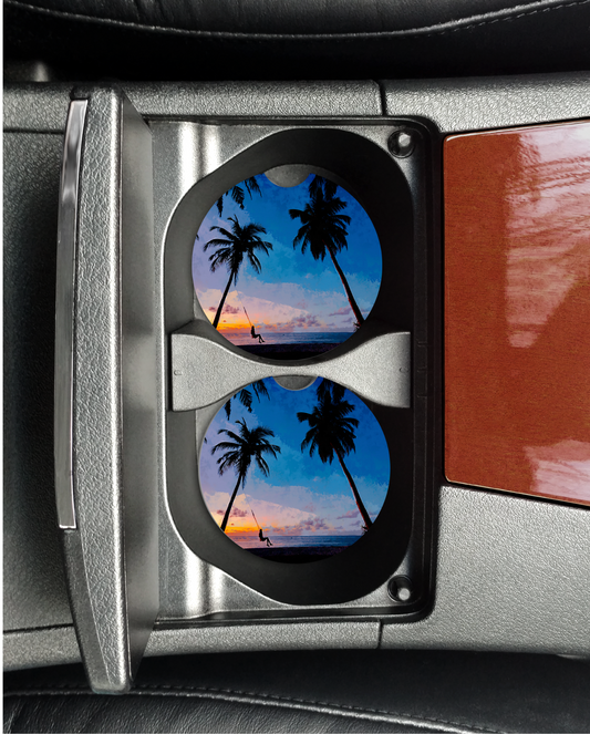 Tropical Car Coasters