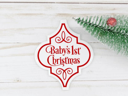 Arabesque Baby Christmas Ornaments